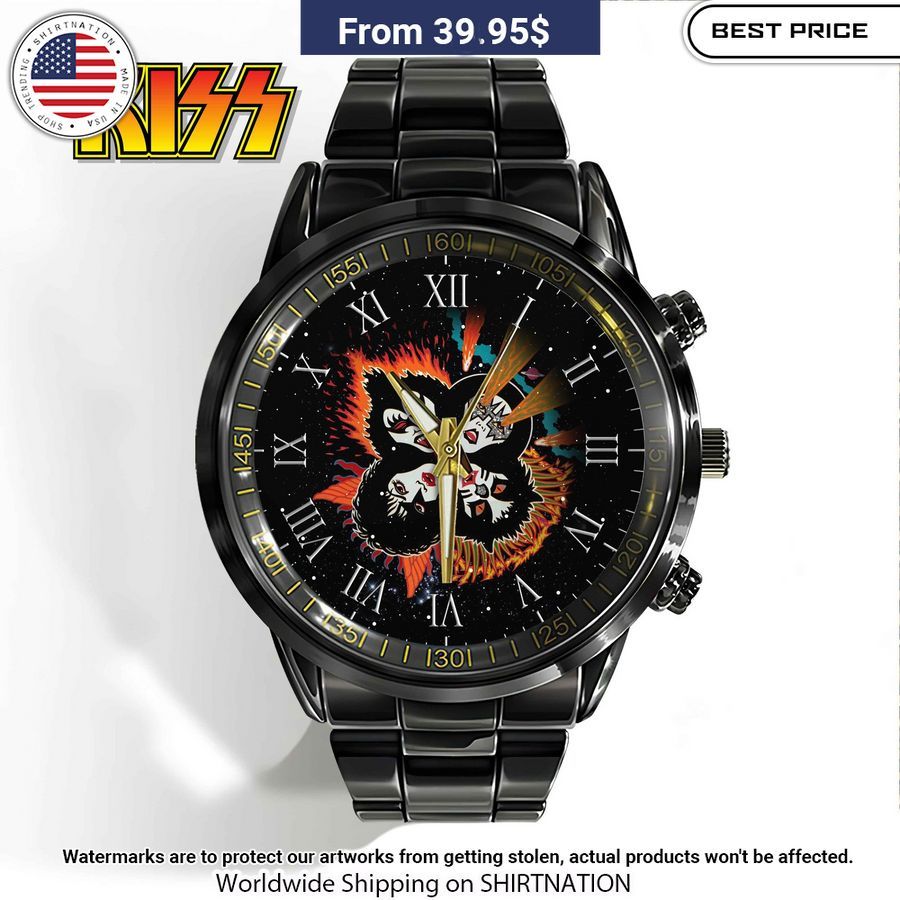 KISS Stainless Steel Watch Handsome as usual