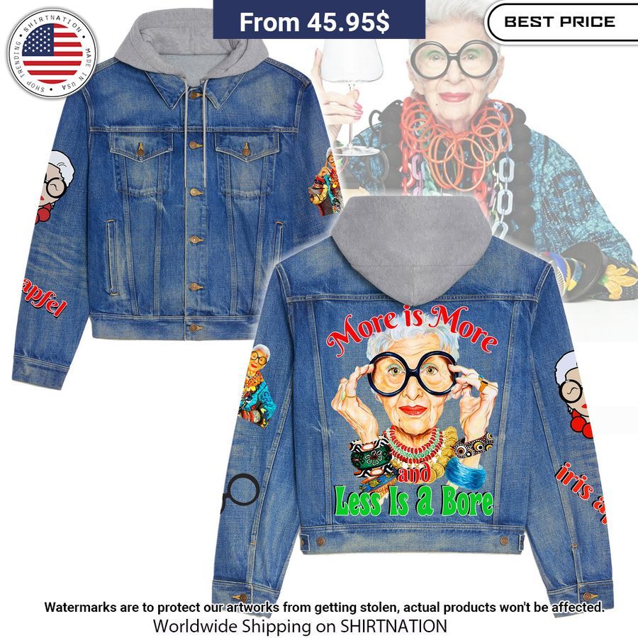Less is a Bore Iris Apfel Hooded Denim Jacket You tried editing this time?