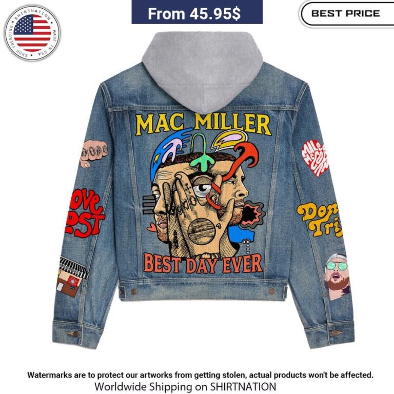 Mac Miller Best Day Ever Hooded Denim Jacket My favourite picture of yours