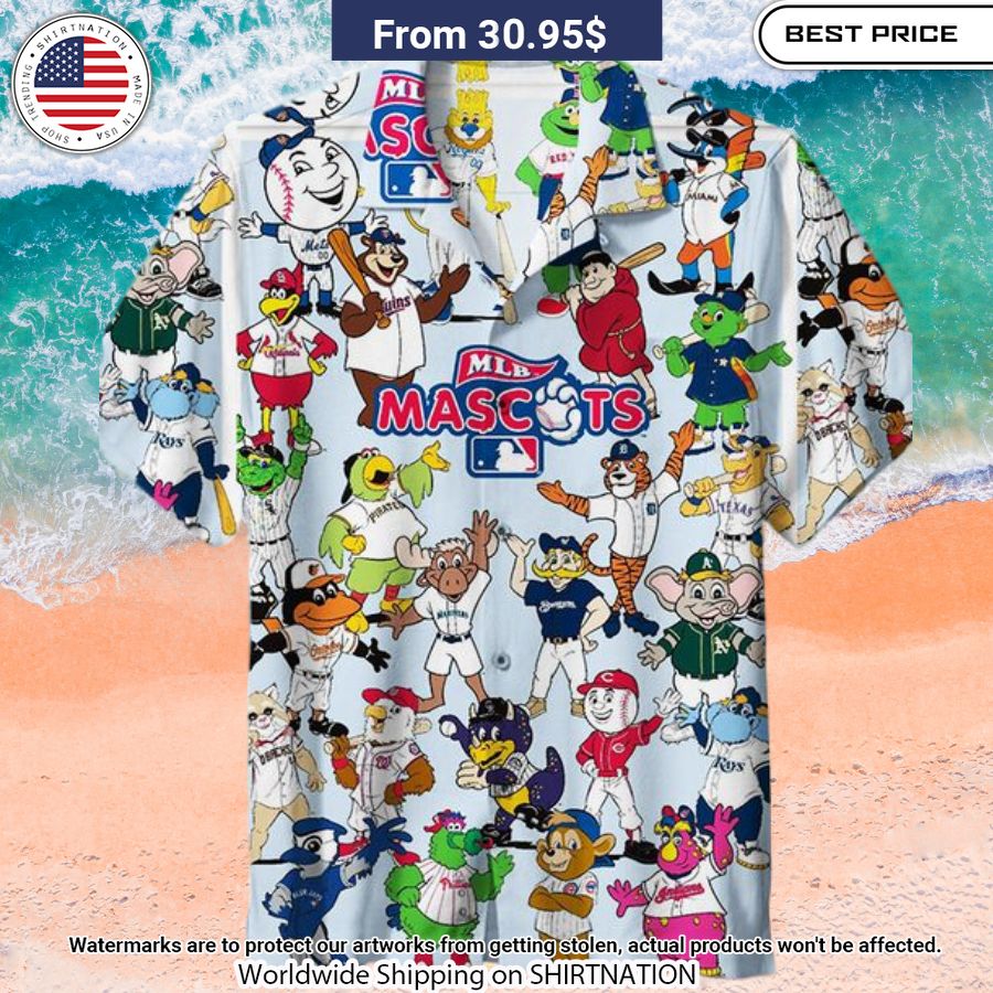 MLB Mascots Hawaiian Shirt You look too weak