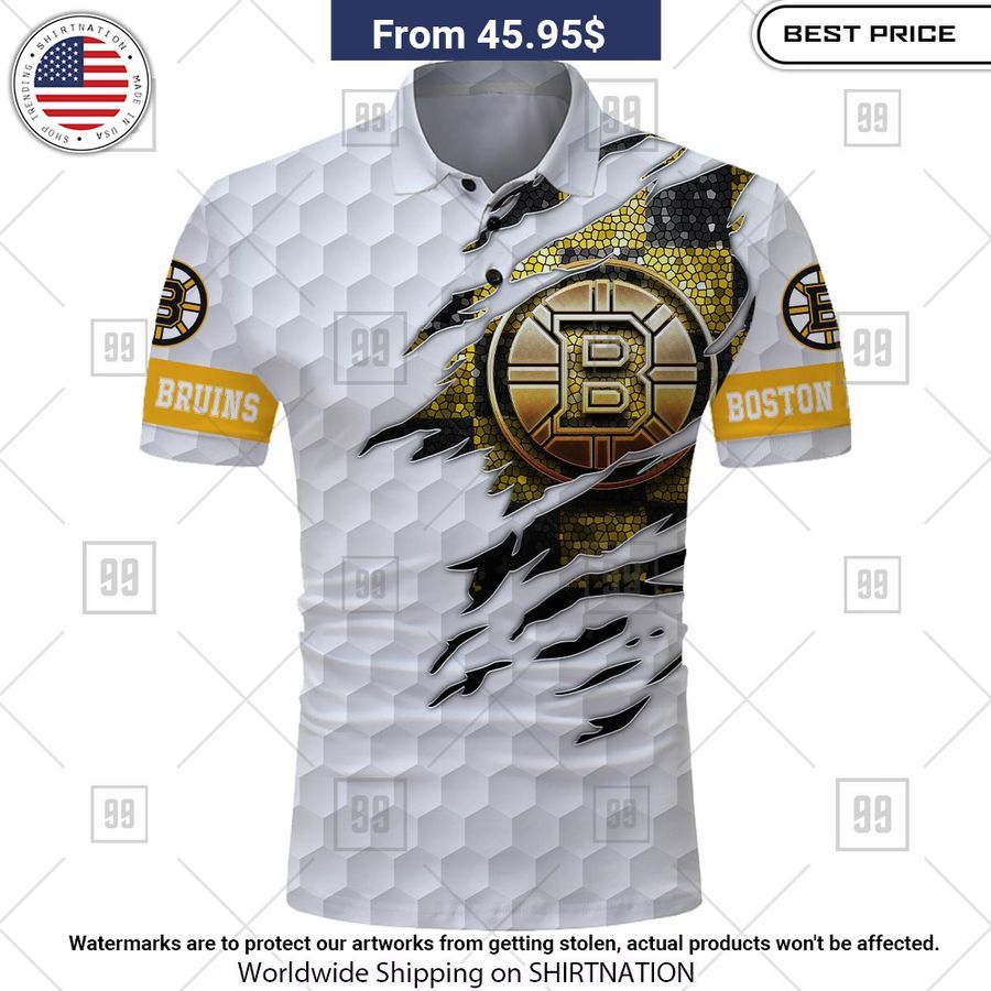 Personalized Golf Boston Bruins Polo Shirt Stunning