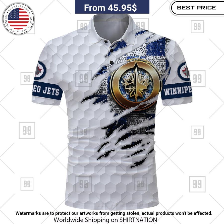 Personalized Golf Winnipeg Jets Polo Shirt You look lazy