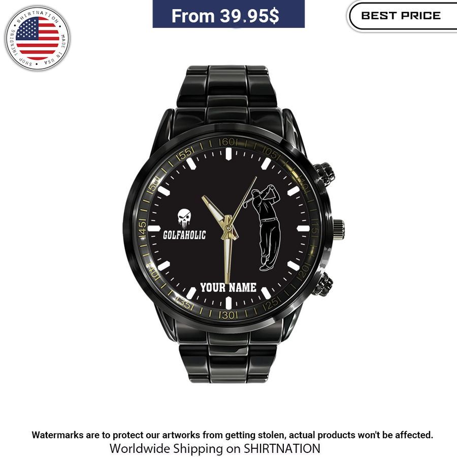 personalized golfaholic stainless steel watch 2 379.jpg