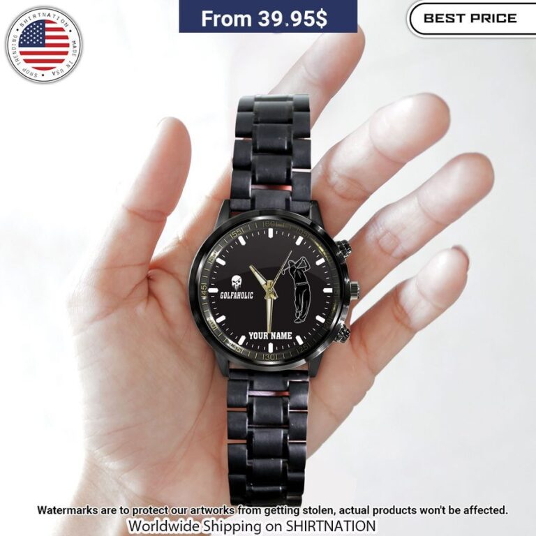 personalized golfaholic stainless steel watch 3 278.jpg