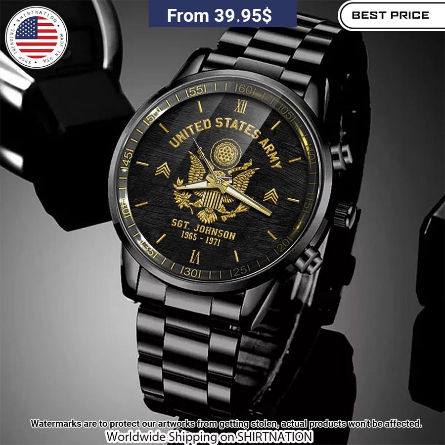 Personalized U.S Army Steel Watch Have you joined a gymnasium?