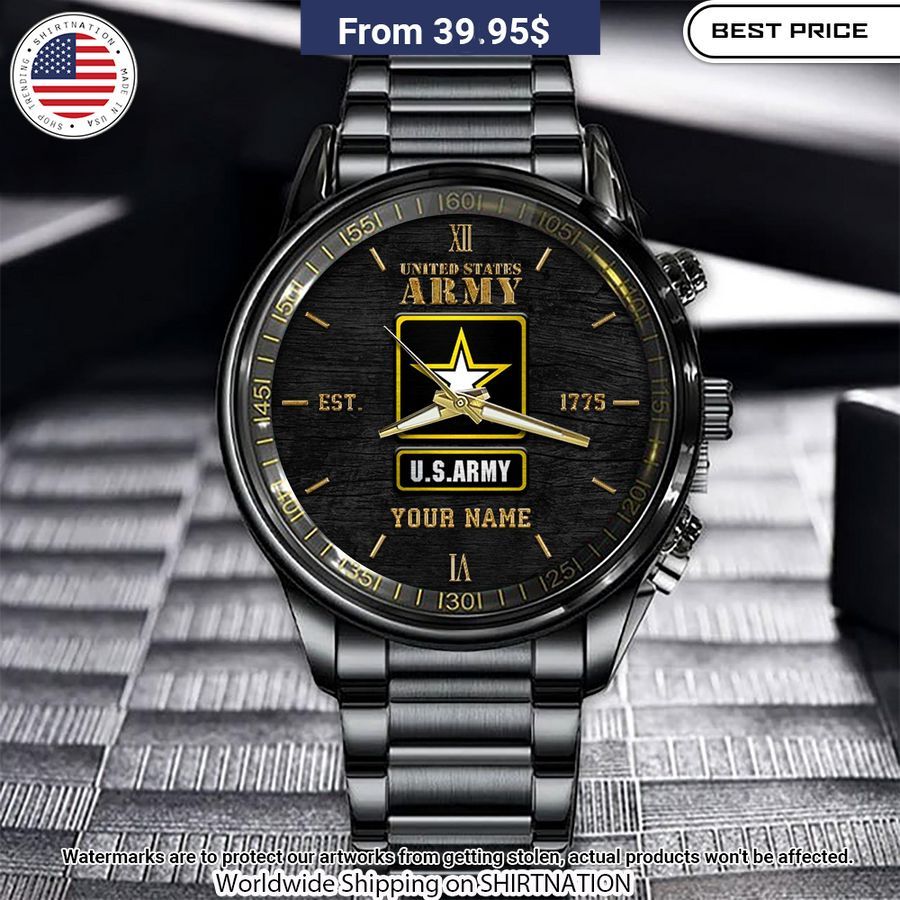 Personalized U.S Army Watch You look handsome bro