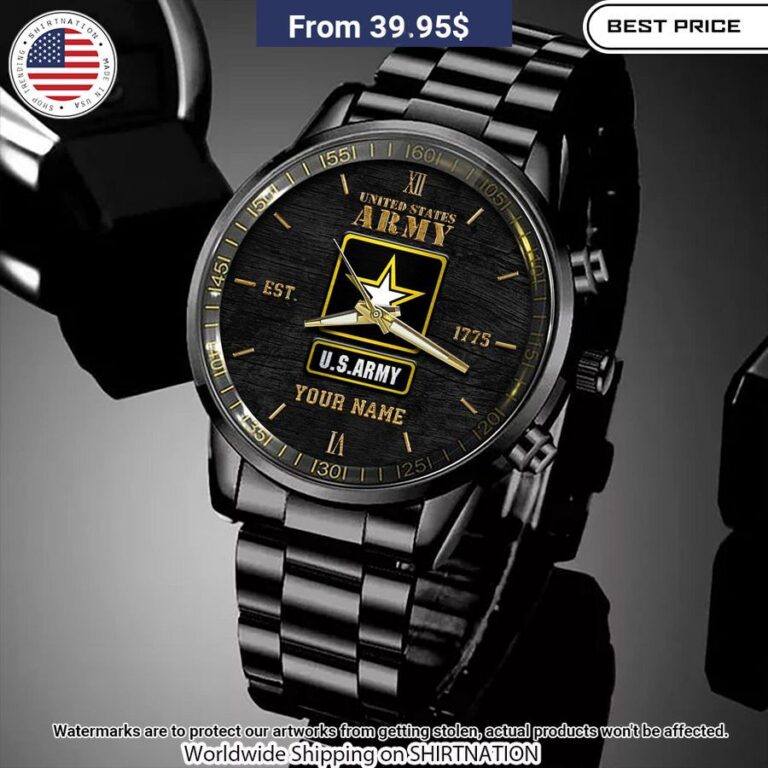 Personalized U.S Army Watch Good click