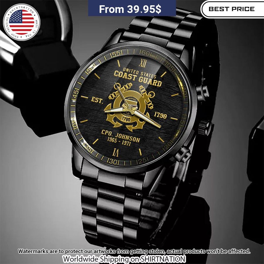 Personalized U.S Coast Guard Watch Natural and awesome