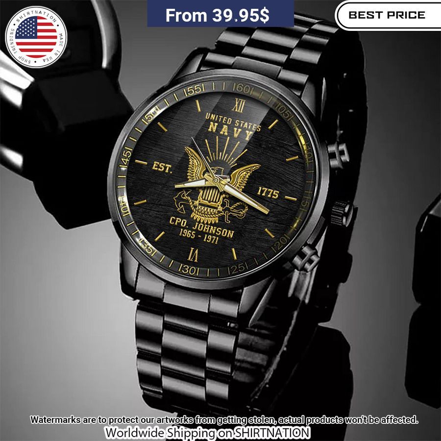Personalized U.S Navy Watch This is awesome and unique