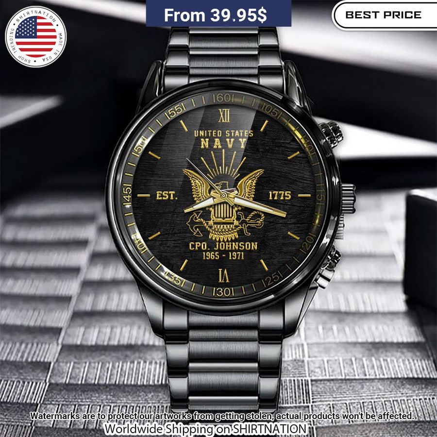Personalized U.S Navy Watch You always inspire by your look bro