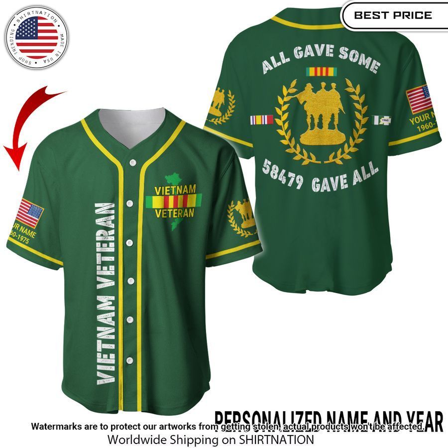 Personalized Vietnam Veteran Baseball Jerseys You look fresh in nature