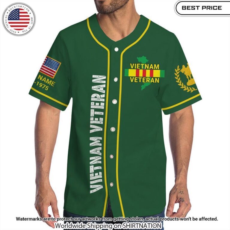 Personalized Vietnam Veteran Baseball Jerseys Mesmerising