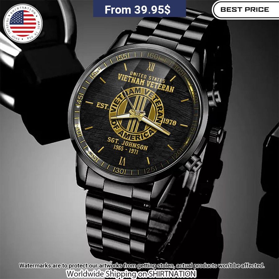 Personalized Vietnam Veteran Watch You guys complement each other