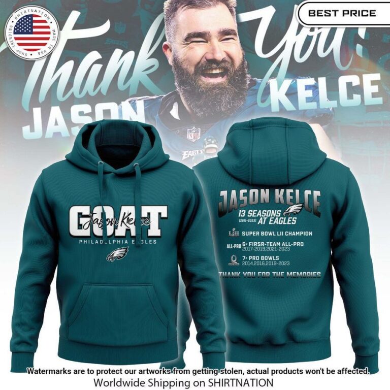 Philadelphia Eagles Goat Jason Kelce Hoodie Loving click