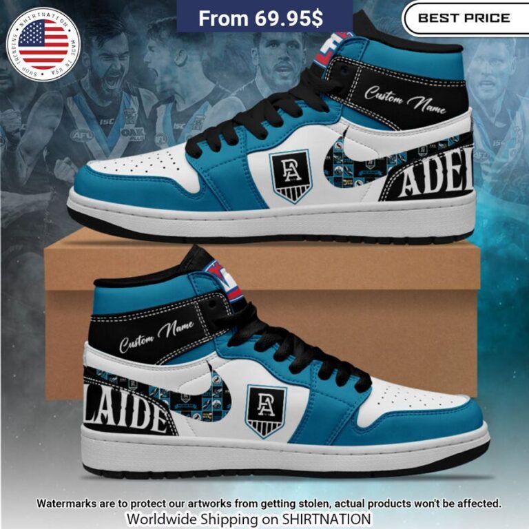 Port Adelaide Power Custom Air Jordan 1 Good one dear