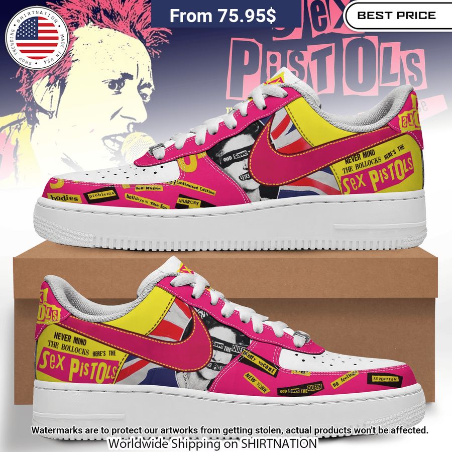 Sex Pistols NIKE Air Force Shoes Which place is this bro?