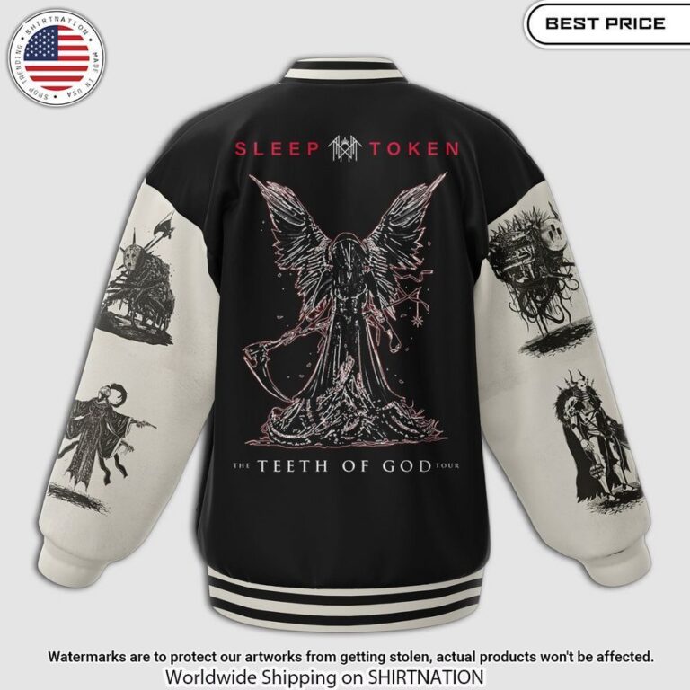 sleep token the teeth of god baseball jacket 2