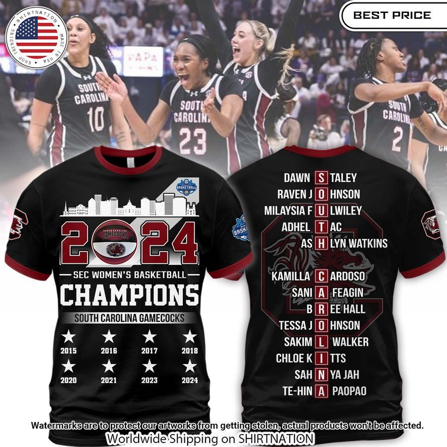 South Carolina Gamecocks Champions 2024 Shirt Stand easy bro