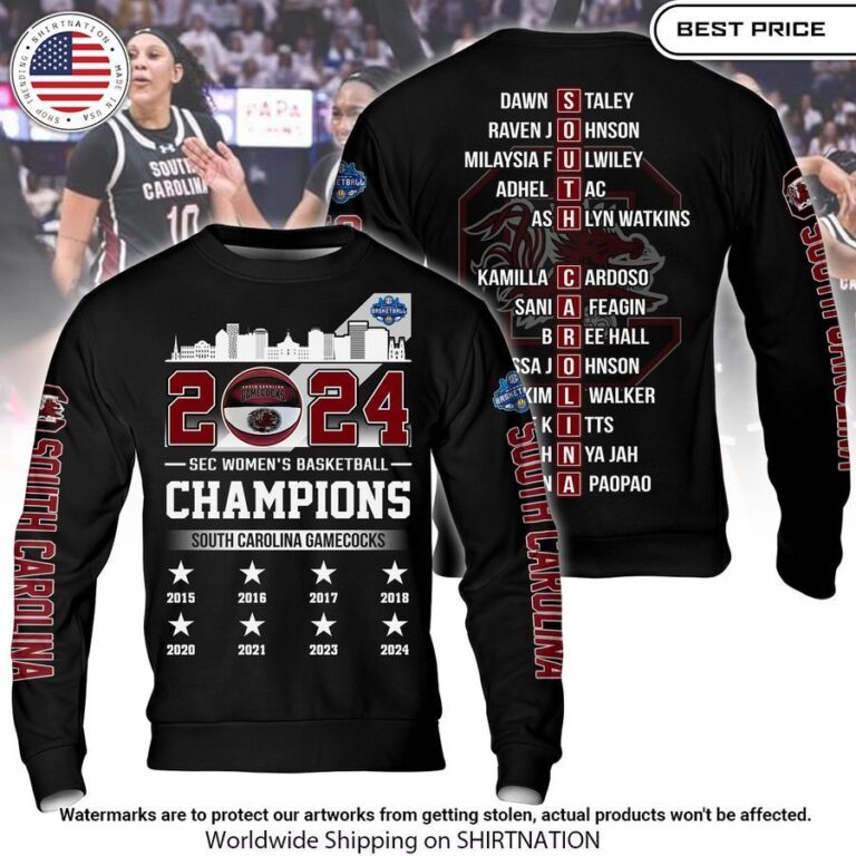 South Carolina Gamecocks Champions 2024 Shirt Heroine