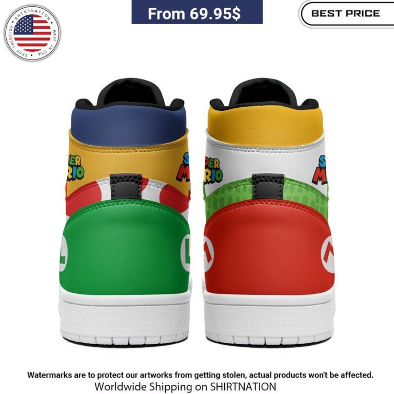 Super Mario Air Jordan Hightop Sneakers Cuteness overloaded