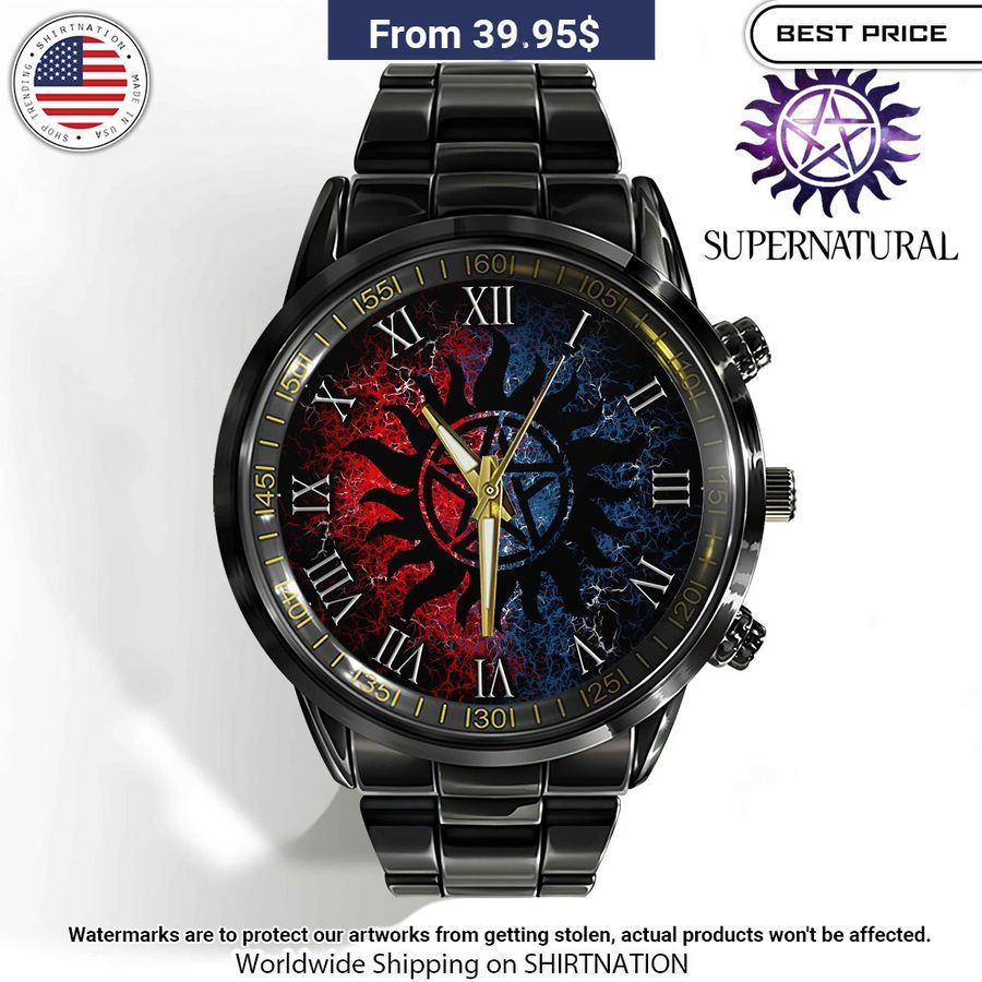 Supernatural Stainless Steel Watch Eye soothing picture dear