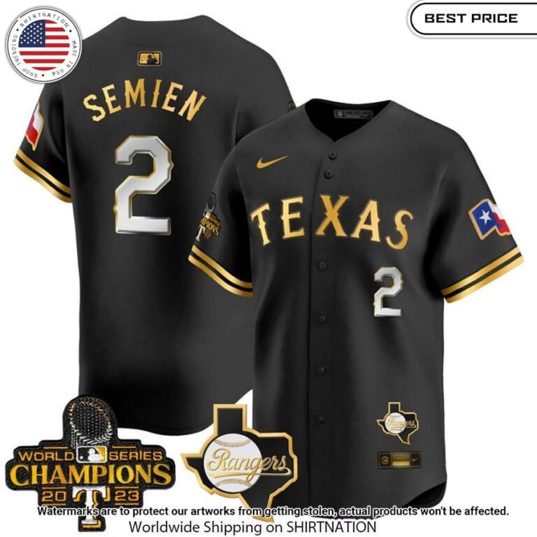 Texas Rangers World Series Champions Baseball Jersey Nice photo dude