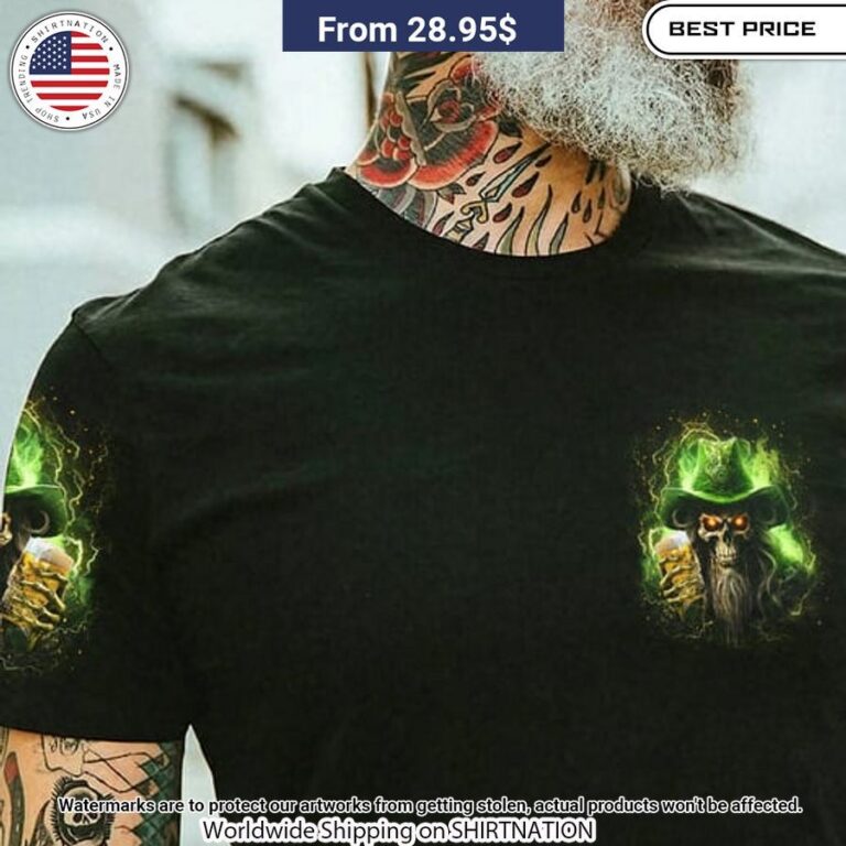 The Devil Bring Beer St Patrick Skull Shirt Awesome Pic guys