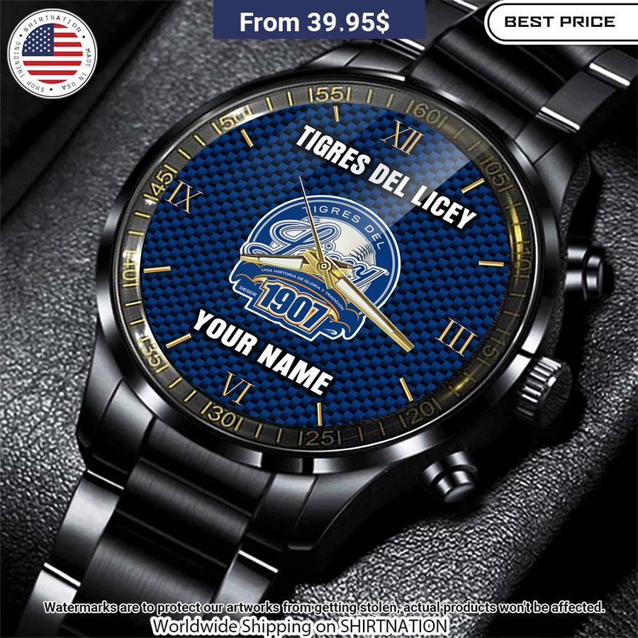 Tigres del Licey 1907 Custom Name Watch You look different and cute
