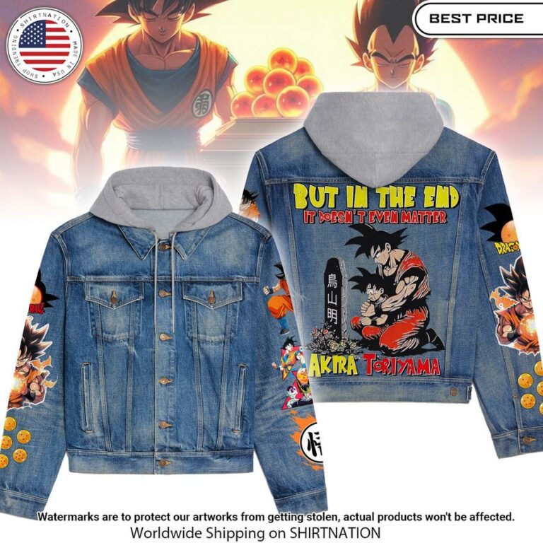 Toriyama Akira Dragon Ball Hooded Denim Jacket She has grown up know