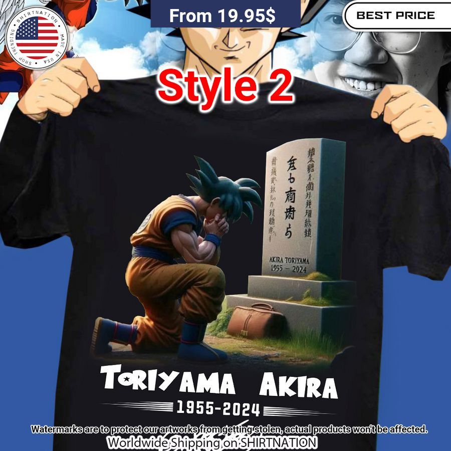 Toriyama Akira Dragon Ball Thank for the memories shirt Trending picture dear