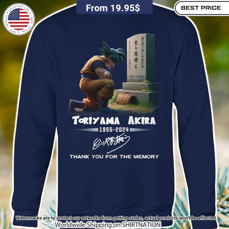 Toriyama Akira Grave Dragon Ball Shirt Elegant picture.