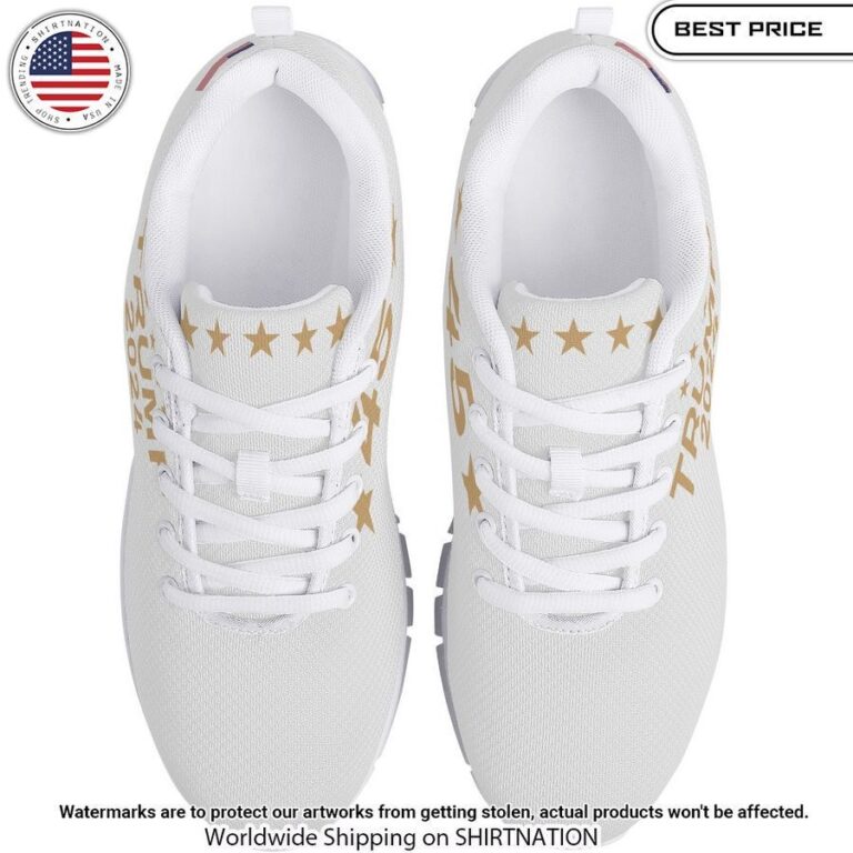 Trump 2024 US Flag Sneakers Elegant and sober Pic