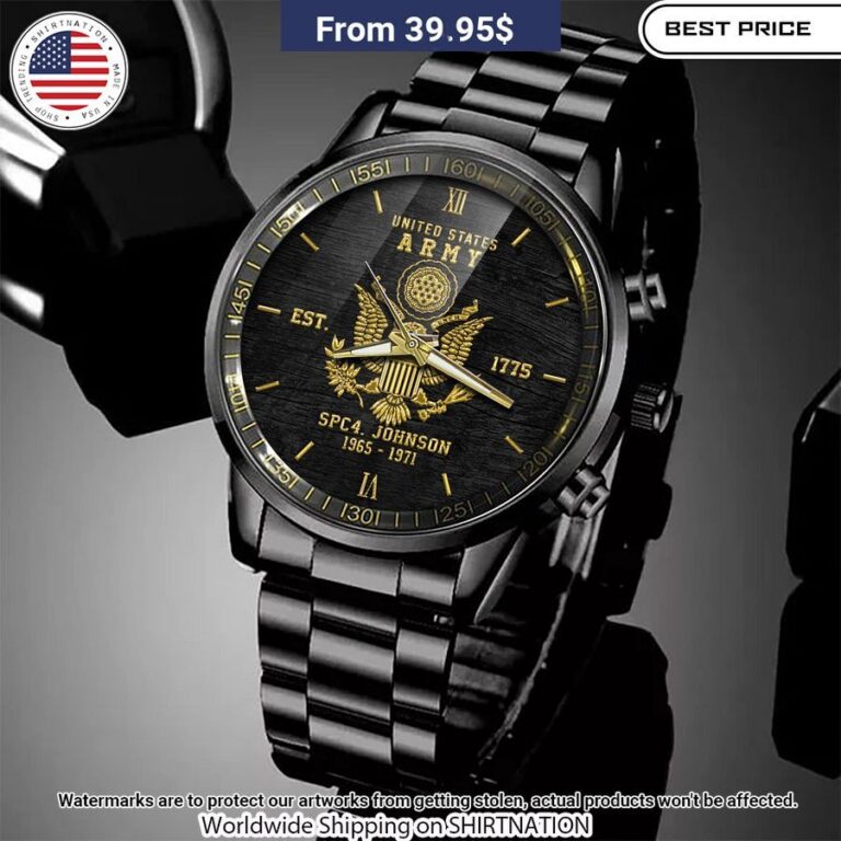 U.S Army Steel Custom Watch Beautiful Mom, beautiful daughter