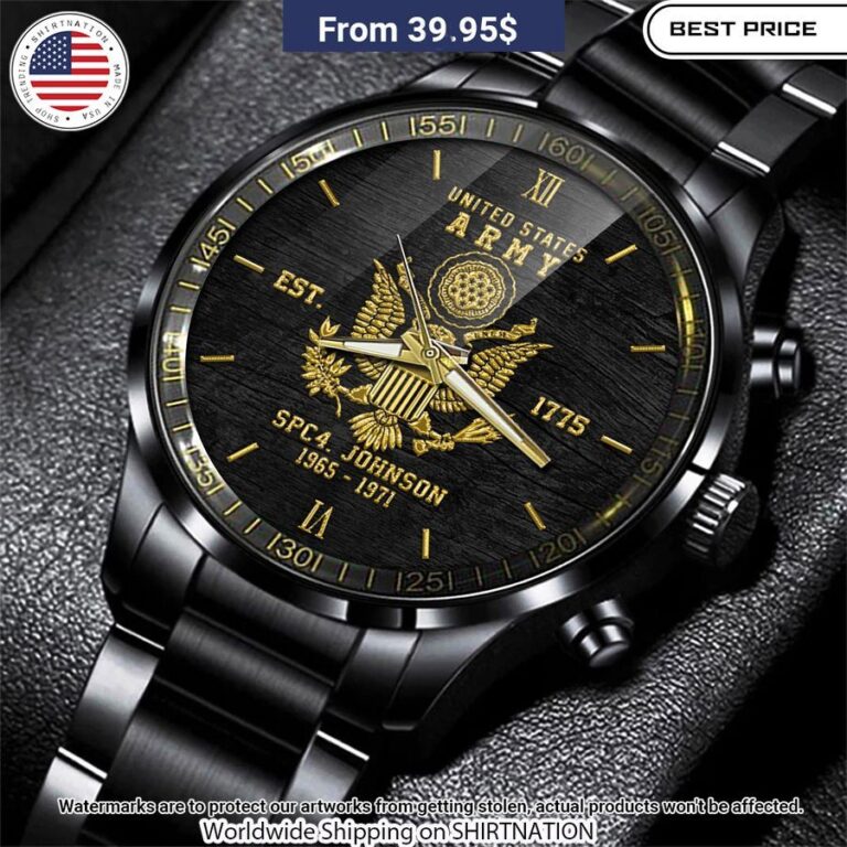 U.S Army Steel Custom Watch Selfie expert