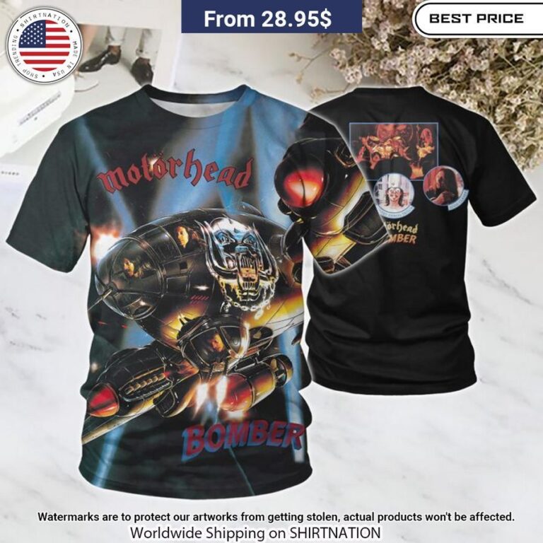 Motorhead Bomber Album Cover Shirt You look different and cute