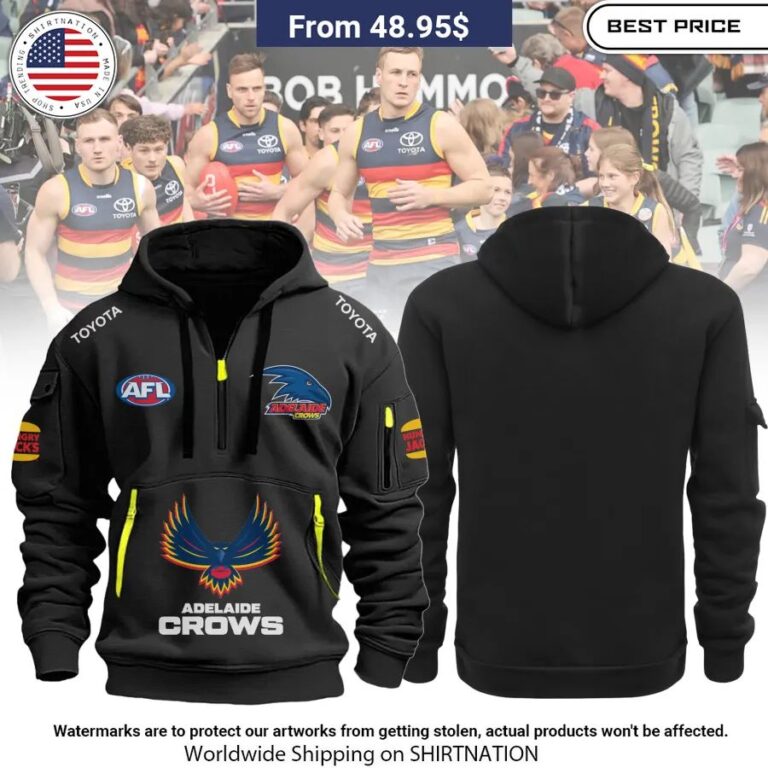 Adelaide Crows Half Zip heavy hoodie My friend and partner