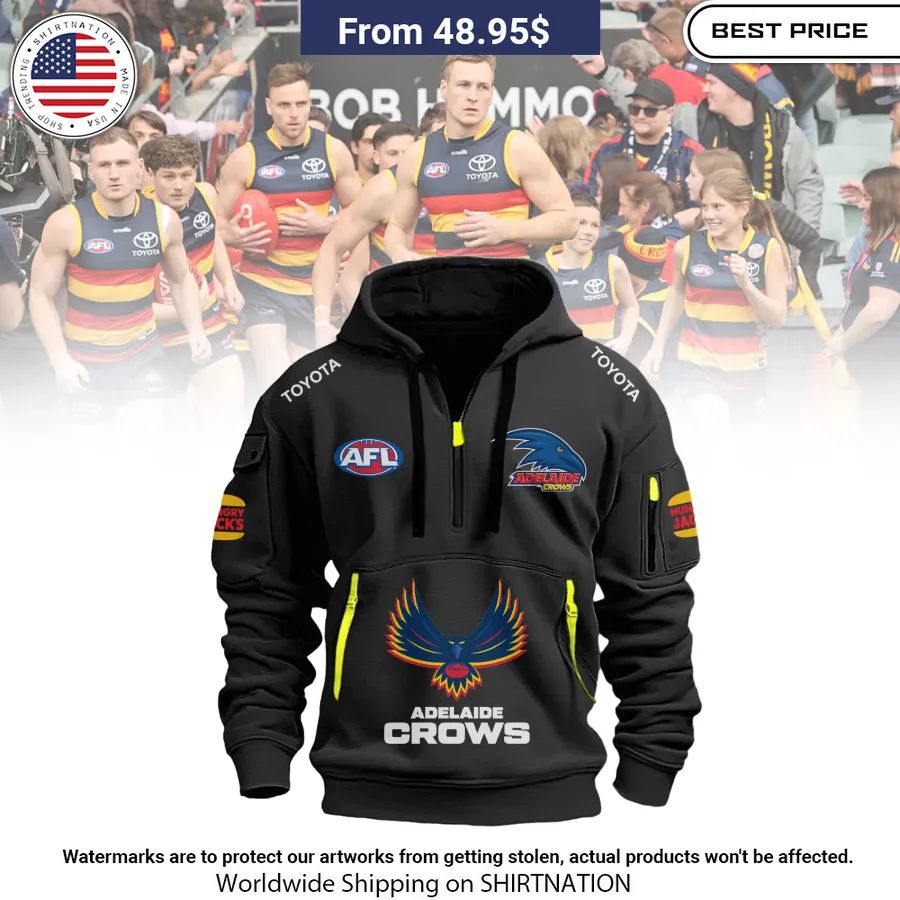 Adelaide Crows Half Zip heavy hoodie Loving, dare I say?