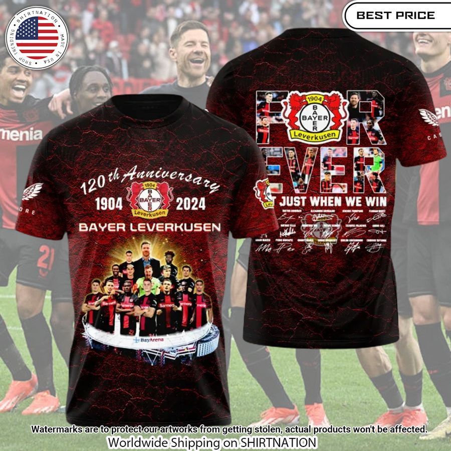 Bayer Leverkusen 120th Anniversary T Shirt Nice photo dude