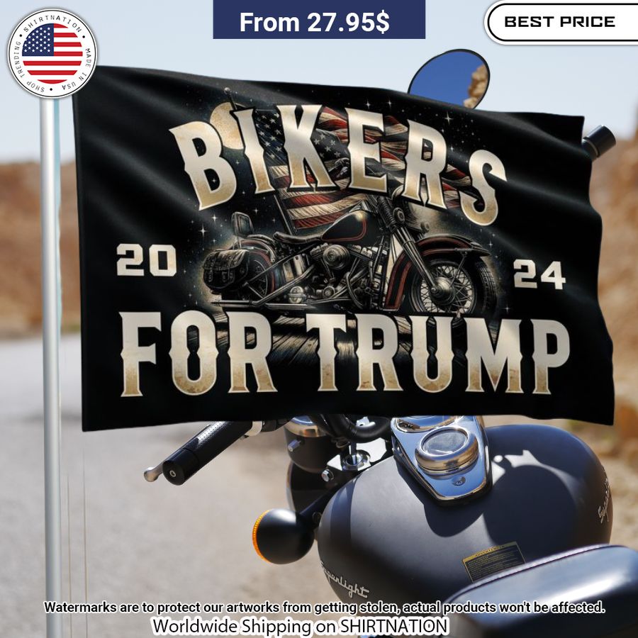 Bikers For Trump 2024 Flag The beauty has no boundaries in this picture.