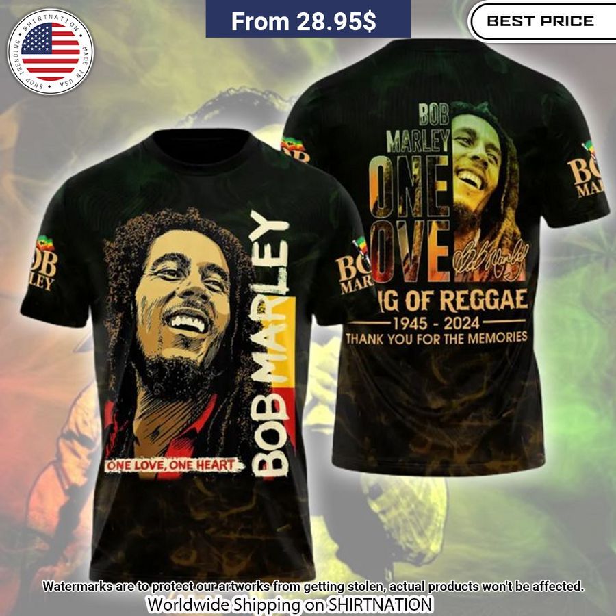 Bob Marley Thank You For The Memories Shirt Mesmerising