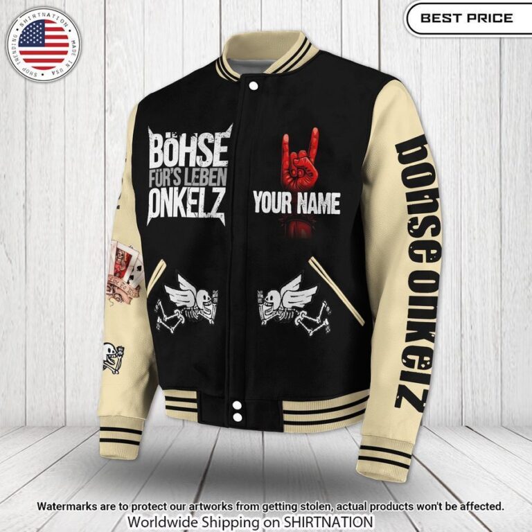 bohse onkelz custom name baseball jacket 2