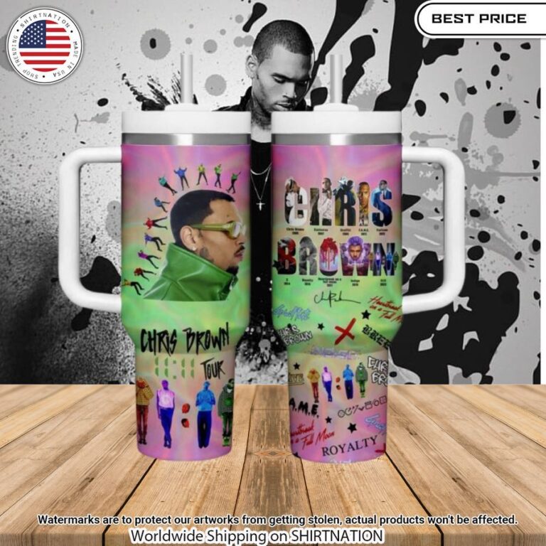 Chris Brown's 2024 11:11 Tour Tumbler Ah! It is marvellous