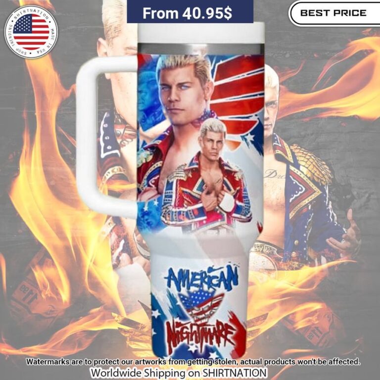 Cody Rhodes American Nightmare Tumbler Nice place and nice picture