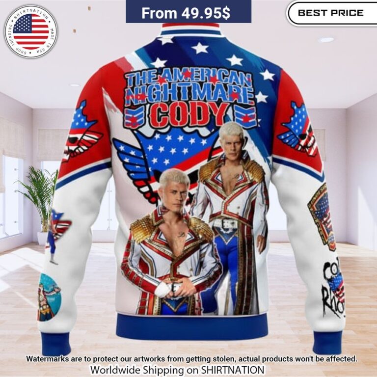 Cody Rhodes The American Nightmare Baseball Jacket Gang of rockstars