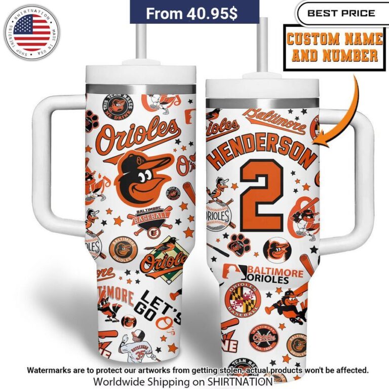 Custom Name Baltimore Orioles Tumbler Awesome Pic guys