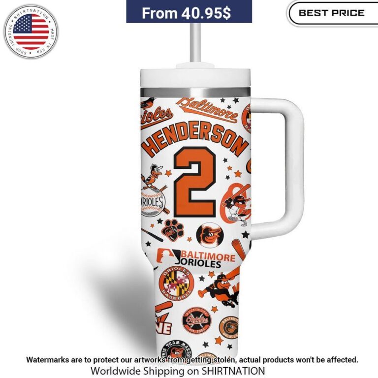 Custom Name Baltimore Orioles Tumbler Radiant and glowing Pic dear