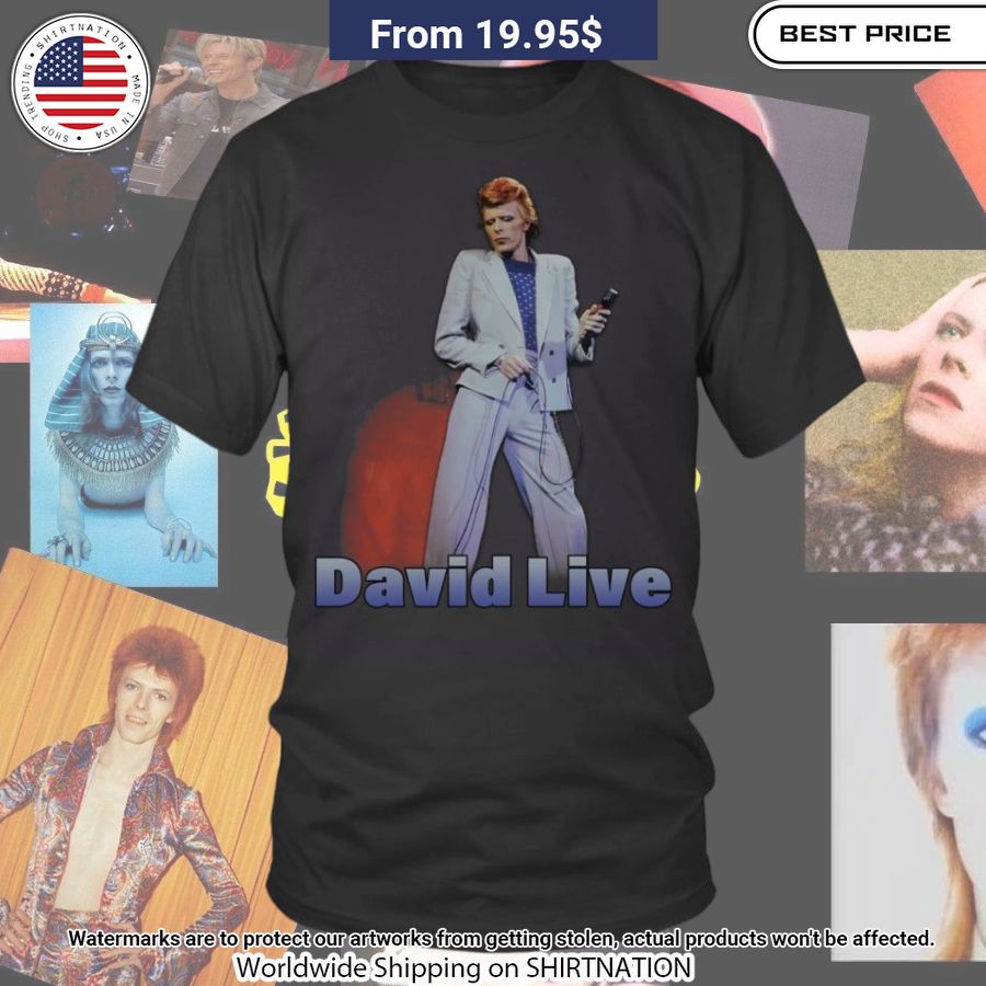 David Bowie David Live Shirt Amazing Pic