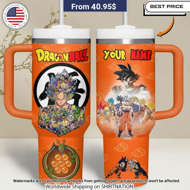 Dragon Ball Songoku Custom Name Tumbler Best couple on earth