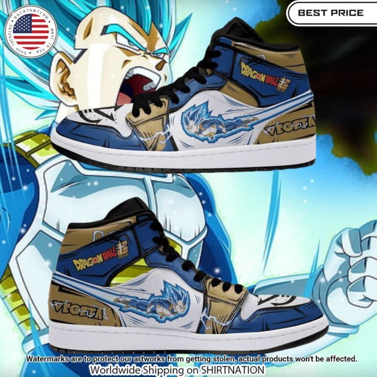 Dragon Ball Super Vegeta Blue Air Jordan 1 Natural and awesome