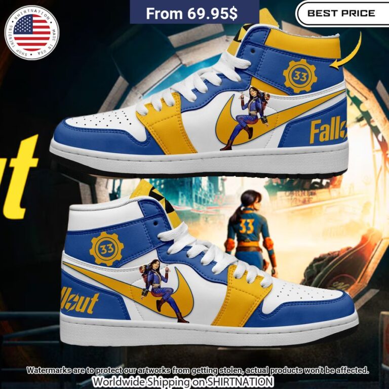 Fallout 33 Custom NIKE Air Jordan 1 Generous look